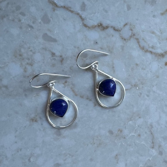 NWOT Sundance Placid Earrings Lapis Lazuli Sterling Silver